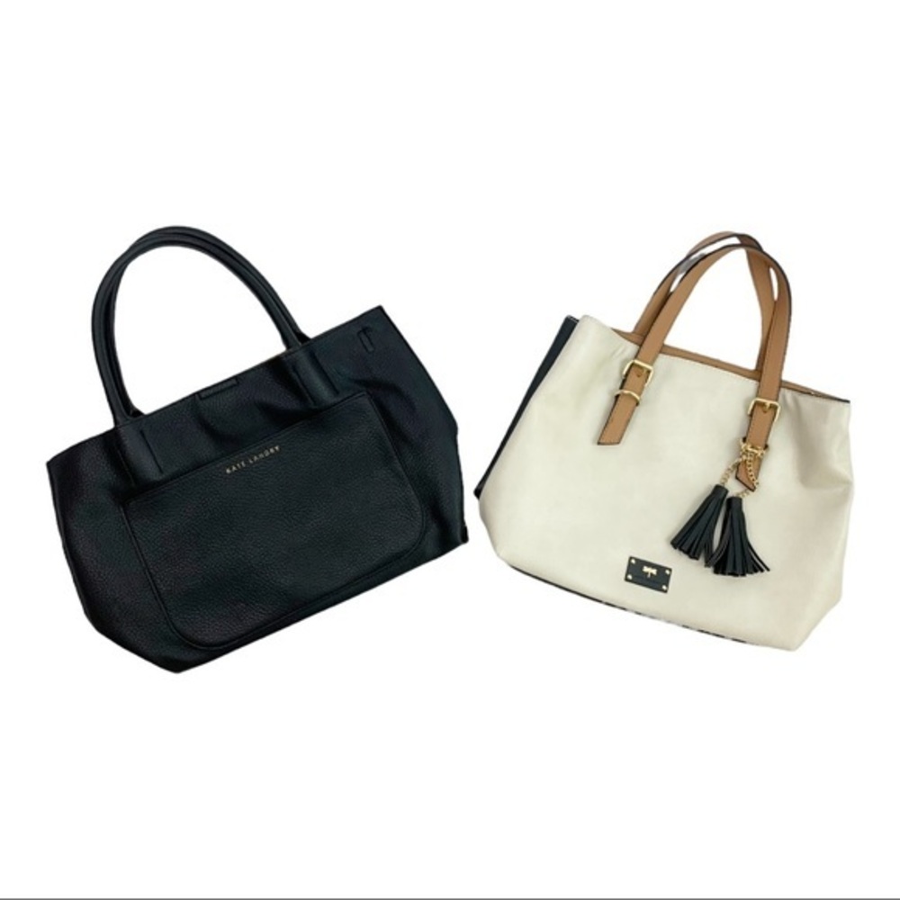 Bundle of Kate Landry Black White Brown Leather Purses
